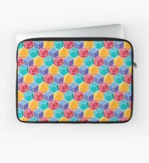 Dungeons and Dragons Würfel-Muster bunt Laptoptasche