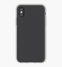 Simulated Black and Grey Carbon Fiber iPhone Case