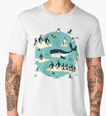 Whales, Penguins and other friends Men's Premium T-Shirt