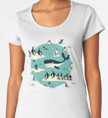 Whales, Penguins and other friends Women's Premium T-Shirt