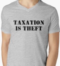 Taxation is Theft Men's V-Neck T-Shirt