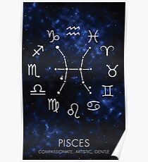 Pisces Zodiac Poster