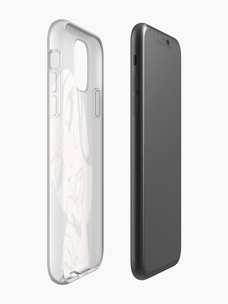 Alternate view of Black Hair Crying Comic Girl iPhone Case & Cover