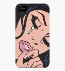 Black Hair Crying Comic Girl iPhone 4s/4 Case