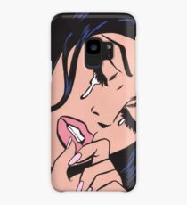 Black Hair Crying Comic Girl Case/Skin for Samsung Galaxy