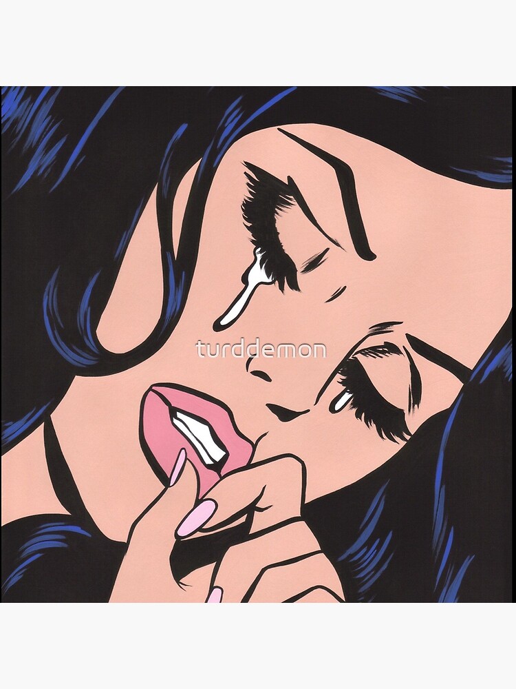 Black Hair Crying Comic Girl by turddemon