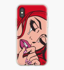 Rotes Haar, das komisches Mädchen schreit iPhone-Hülle & Cover