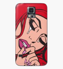 Red Hair Crying Comic Girl Case/Skin for Samsung Galaxy