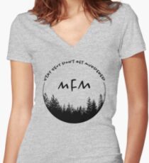 My Favorite Murder Women's Fitted V-Neck T-Shirt
