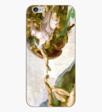 The Creation of Adam Painting by Michelangelo Sistine Chapel iPhone Case