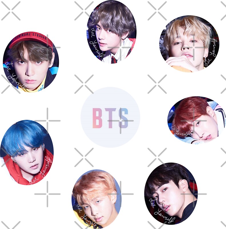  BTS  Love  Yourself  Her Sticker Set E version Stickers 