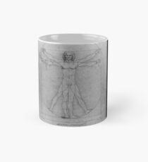 Leonardo da Vinci Study of Vitruvian Man Life Study of Perfect Proportionality Mug