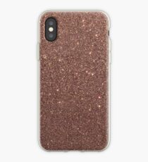Bronze Gold Burnished Metallic Brown Glitter iPhone Case