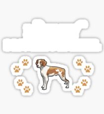 Love My Brittany Spaniel Sticker
