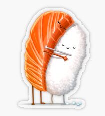 Sushi-Umarmung Transparenter Sticker