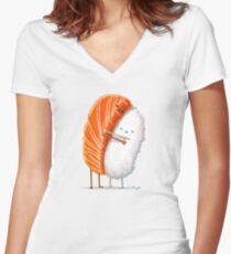 Camiseta entallada de cuello en V Sushi Hug