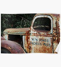 Old Rusty Truck Poster