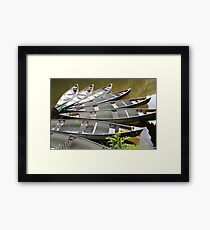 Boats on a Lake Framed Print
