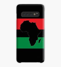 Symbol von Afrika - Panafrikanische Flagge Hülle & Klebefolie für Samsung Galaxy