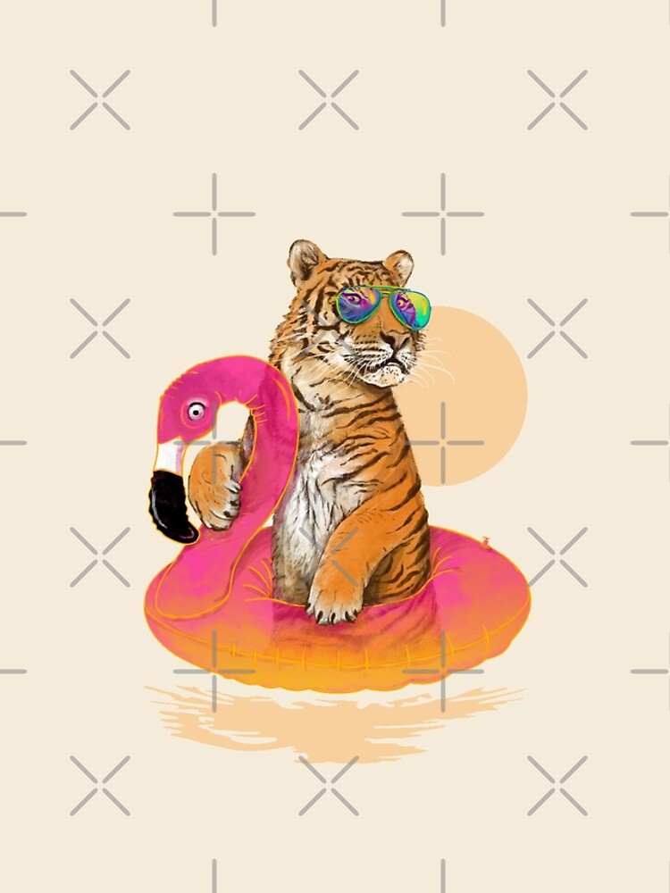 Chillin, Flamingo Tiger by 38Sunsets