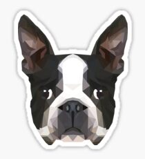 Crystalline Boston Terrier Sticker
