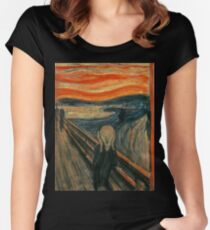 Edvard Munch - The Scream Women's Fitted Scoop T-Shirt