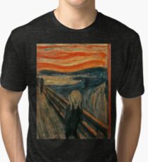 Edvard Munch - The Scream Tri-blend T-Shirt