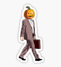 Dwight Pumpkin Head Sticker