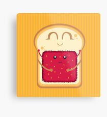 Hug the Strawberry Metal Print