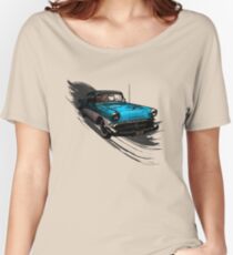 Car Retro Vintage Design Women's Relaxed Fit T-Shirt