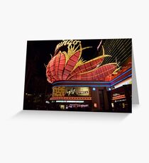 Las Vegas, The Flamingo at night. Greeting Card