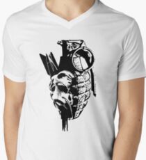Just the thought of war makes me... Men's V-Neck T-Shirt
