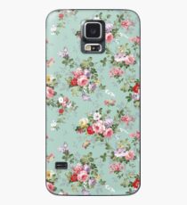 Chic elegant pink roses beautiful flowers pattern Case/Skin for Samsung Galaxy