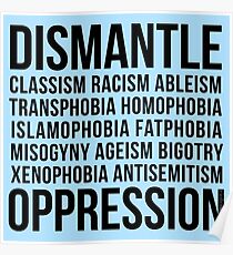 Dismantle Oppression • riotcakes Original Design • Social Justice • Political Poster