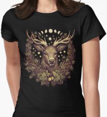 CERNUNNOS STAG Women's Fitted T-Shirt