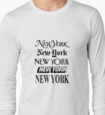 New York, New York Langarmshirt