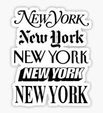 New York New York Sticker