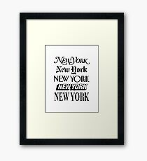 New York, New York Gerahmtes Wandbild