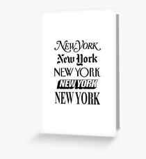 New York, New York Grußkarte