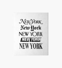 New York New York Art Board Print