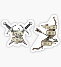 Pegatina D & D - Ranger & Rogue Combo