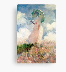Claude Monet - Woman with a Parasol, Study Metal Print