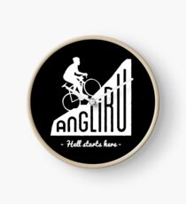 Angliru climb "Hell starts here" cycling Vuelta España Clock