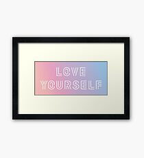 BTS LOVE YOURSELF PASTEL Framed Print