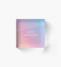 BTS LOVE YOURSELF PASTEL Acrylic Block