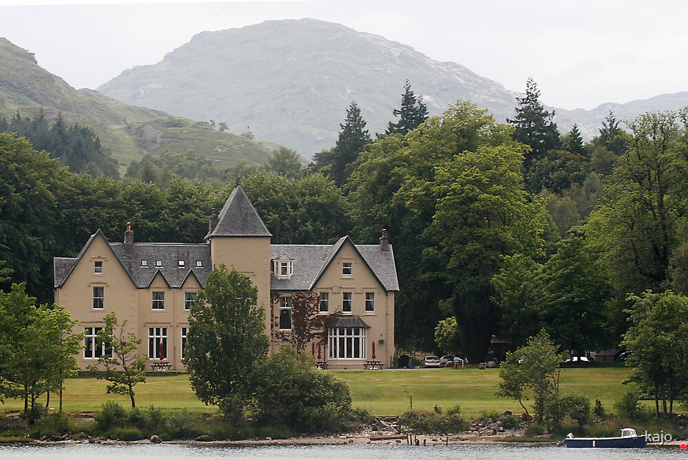 "Glenfinnan House Hotel, Loch Shiel, Scotland" by kajo Redbubble
