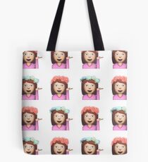 Sassy Hula Mädchen Emoji Muster Tote Bag
