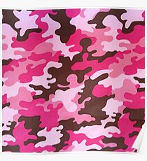 Pink Camo Poster