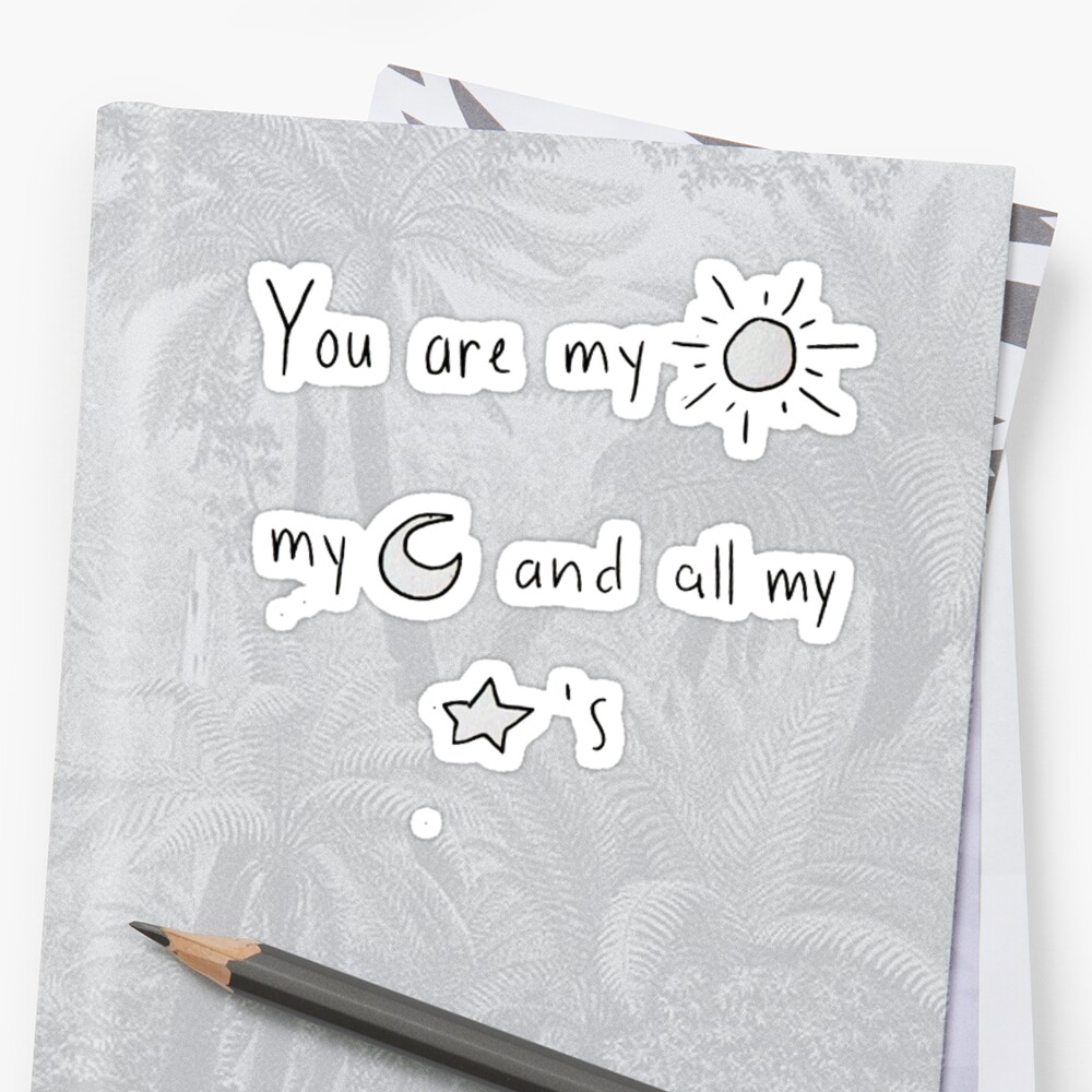 "cute words" Sticker by tumblrrr | Redbubble