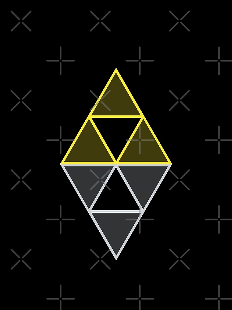 Hyrule & Lorule Triforces by Sarinilli